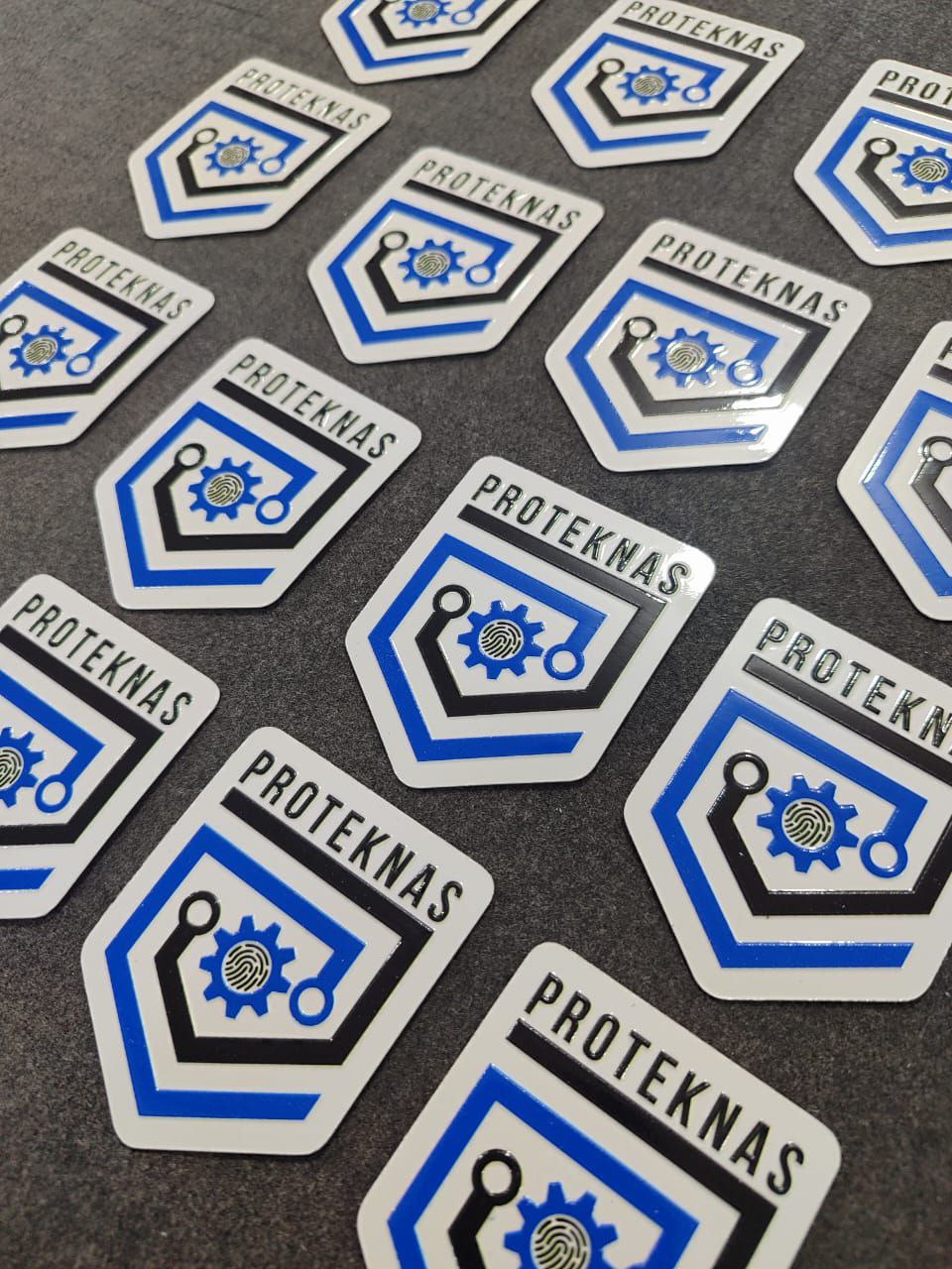 Stiker Emboss Vinyl murah kualitas bagus
