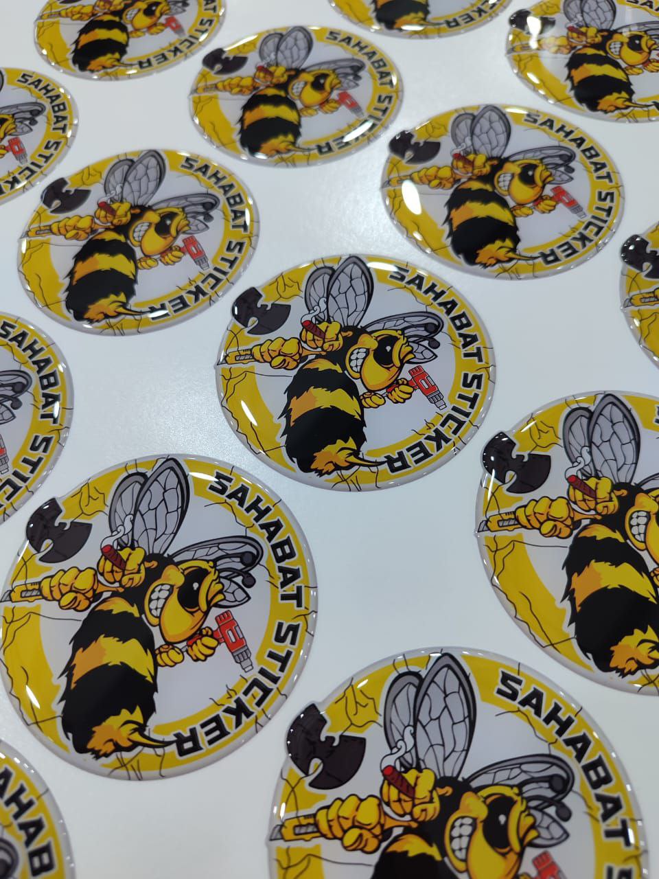 Stiker Timbul Resin Murah seindonesia