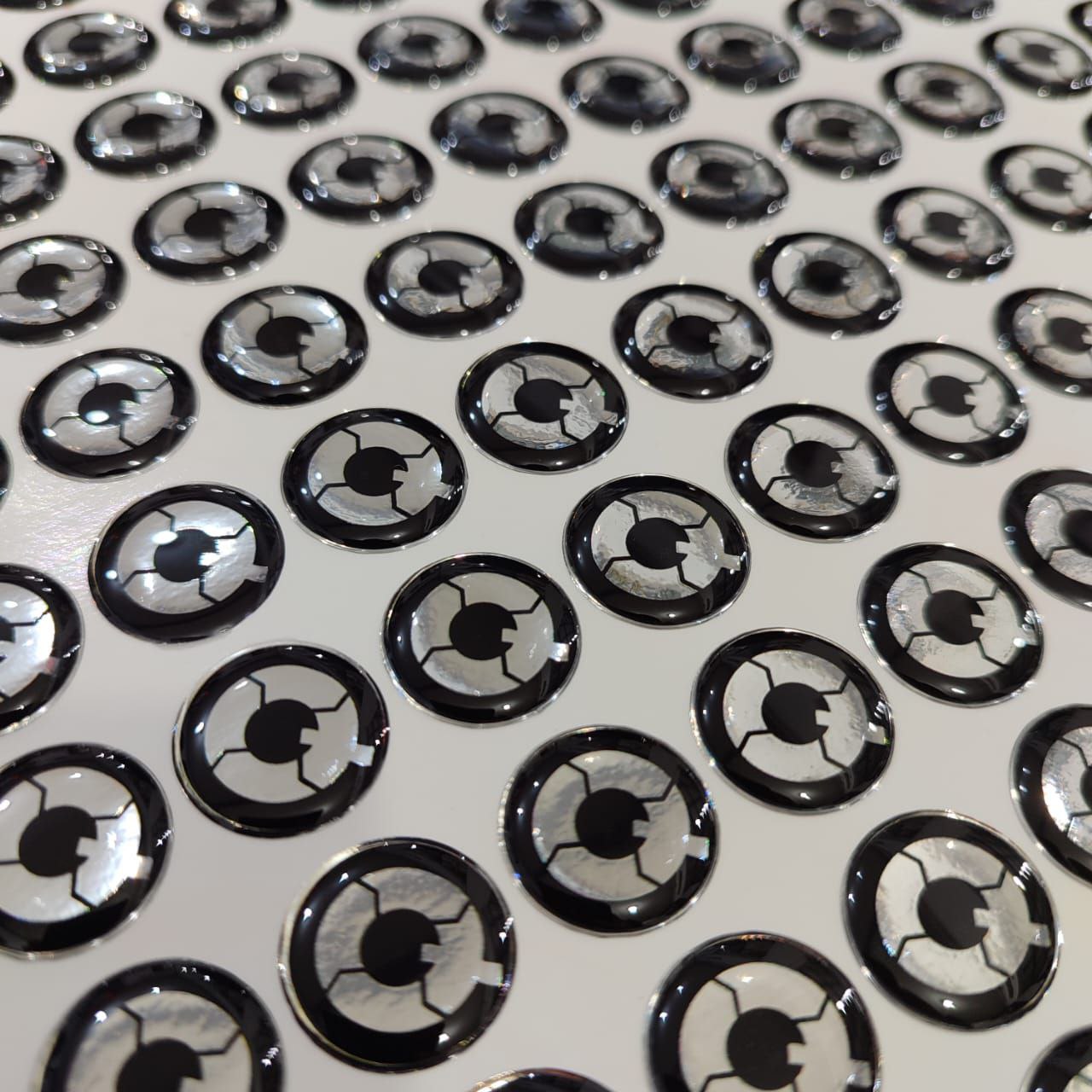 Stiker Timbul Silver Metalik harga murah