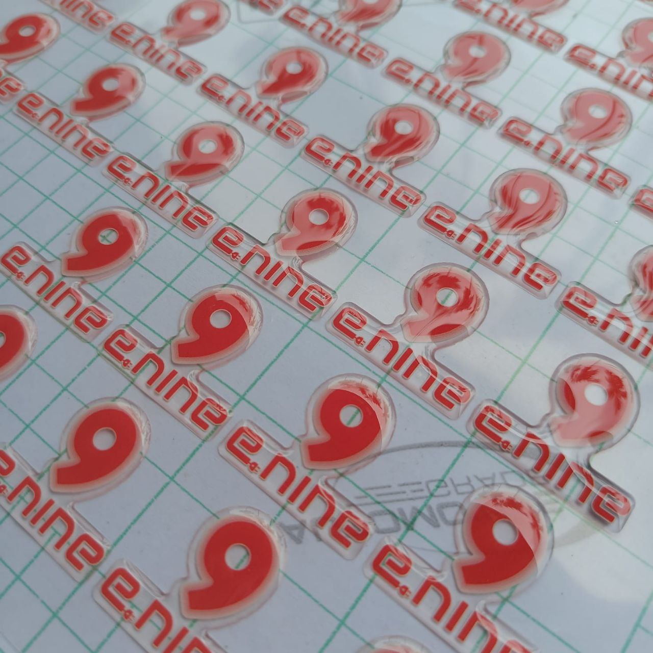 Stiker Timbul Transparan tangerang murah